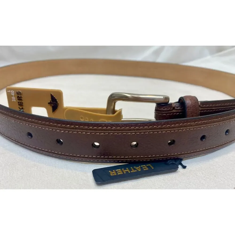 Dockers Brown Leather Belt Men's Sz L 38-40 NWT